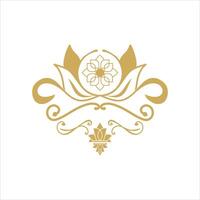 abstarct luxe logo vector element