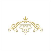 abstarct luxe logo vector element