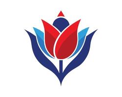 een logo dat bevat een tulp figuur vector illustratie