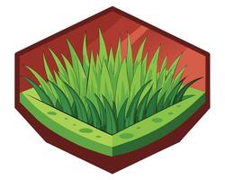 natuur achtergrond met groen gras vector illustratie