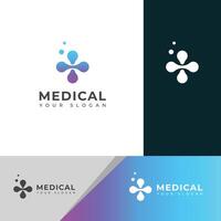 creatief modern medisch logo ontwerp. vector