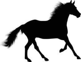 paard silhouet illustratie in vector