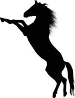 paard silhouet illustratie in vector