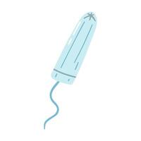 hand- getrokken tampon. concept van vrouw periode, menstruatie- fiets, Gezondheid zorg vector