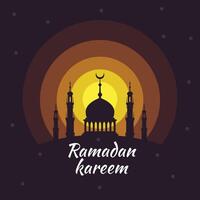 Ramadhan eid fitr logo achtergrond vector illustratie. perfect voor groet kaarten posters en banners