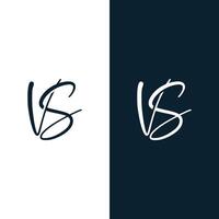 vs eerste handschrift logo vector