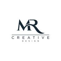 initialen brief Dhr of rm logo ontwerpen vector