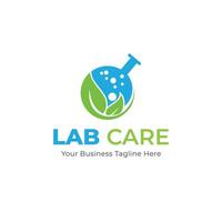 medisch gezondheidszorg natuurlijk laboratorium dna logo sjabloon vector