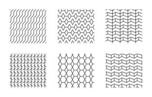 reeks van minimalisme meetkundig patronen, naadloos patroon populair rooster patroon afdrukken Aan muur of tafelkleed. vector grafiek voor textiel en papier