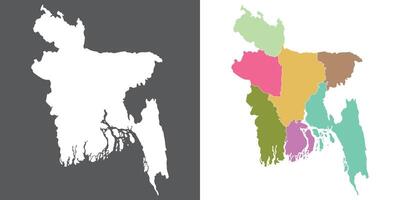 Bangladesh kaart. kaart van Bangladesh in reeks vector