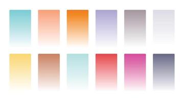 elegant pastel kleur zacht helling combinatie reeks vector