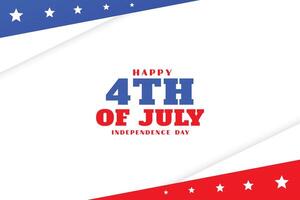gemakkelijk 4e van juli Amerikaans onafhankelijkheid dag vlag poster vector