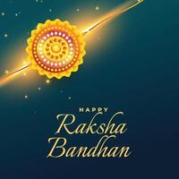 versierd rakhi voor raksha bandhan festival broer en zus relatie vector