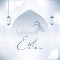 traditioneel eid al adha Islamitisch groet ontwerp vector