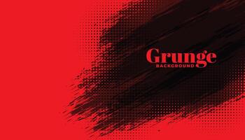 abstract rood achtergrond met zwart grunge effect ontwerp vector