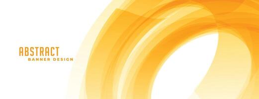 abstract geel banier in spiraal vorm stijl vector