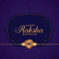 gelukkig raksha bandhan Purper achtergrond met rakhi ontwerp vector