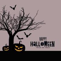 gelukkig halloween eng spookachtig kaart ontwerp achtergrond vector