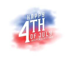 bewolkt stijl 4e van juli onafhankelijkheid dag Verenigde staten van Amerika banier vector