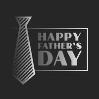 gelukkig vaders dag viering achtergrond in donker thema vector