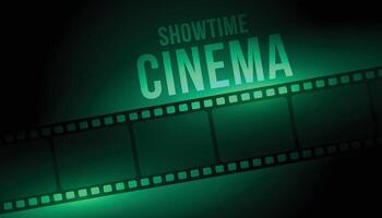 show Time bioscoop achtergrond met film strip haspel vector