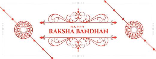 gelukkig raksha bandhan traditioneel Indisch festival banier vector