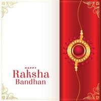 gelukkig raksha bandhan festival groet kaart achtergrond vector