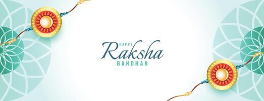 mooi raksha bandhan viering achtergrond met rakhi ontwerp vector