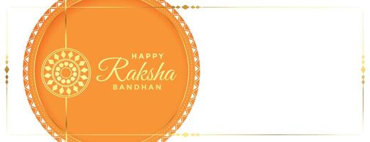 traditioneel gelukkig raksha bandhan elegant festival banier ontwerp vector