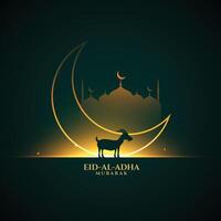 Bakri eid al adha festival groet achtergrond vector