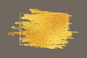 abstract gouden borstel beroerte met folie structuur achtergrond vector