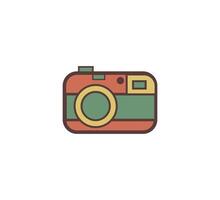 camera retro icoon vector ontwerp