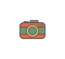 camera retro icoon vector ontwerp