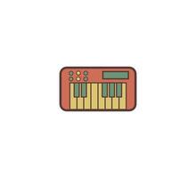 piano retro icoon vector ontwerp