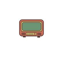 TV retro icoon vector ontwerp