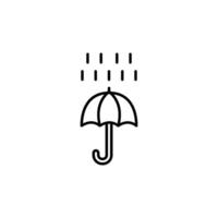 paraplu regen icoon, regenachtig het weer, geïsoleerd icoon Aan wit achtergrond, geschikt voor websites, blogs, logo's, grafisch ontwerp, sociaal media, ui, mobiel apps. vector