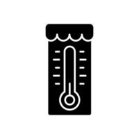 verkoudheid icoon vector. winter illustratie teken. bevriezing symbool. thermometer logo. vector