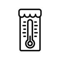 verkoudheid icoon vector. winter illustratie teken. bevriezing symbool. thermometer logo. vector