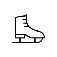 skates icoon vector. ijs vleet illustratie teken. figuur het schaatsen symbool of logo. vector