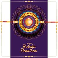 groet ontwerp voor raksha bandhan traditioneel festival vector