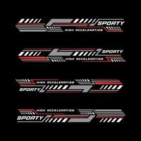 racing auto stickers streep abstract vorm vinyl sticker Sjablonen vector