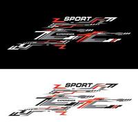 sport racing auto stickers streep abstract vorm . vinyl sticker Sjablonen geïsoleerd reeks vector