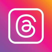 sociaal media app draden logo in vector