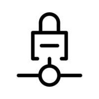 verbinding op slot icoon vector symbool ontwerp illustratie