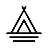camping tent icoon vector symbool ontwerp illustratie