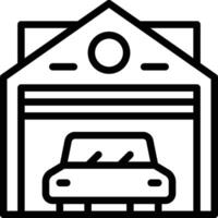 auto garage icoon. garage vector icoon