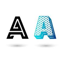 decoratieve letter a alfabet illustratie vector
