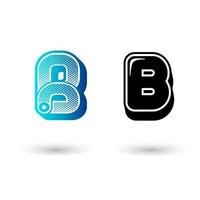 moderne letter b pictogram illustratie vector