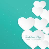 abstract gelukkig valentijnsdag dag harten achtergrond ontwerp illustratie vector