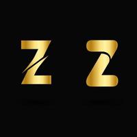 vector luxe letter z typografie